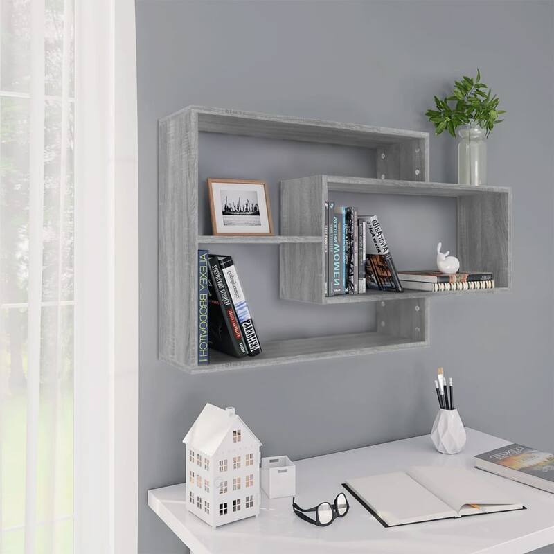 vidaXL Wall Shelves Floating Display Storage Rack for Hallway Engineered Wood - 7.9 x 40.9 x 23.0 in
