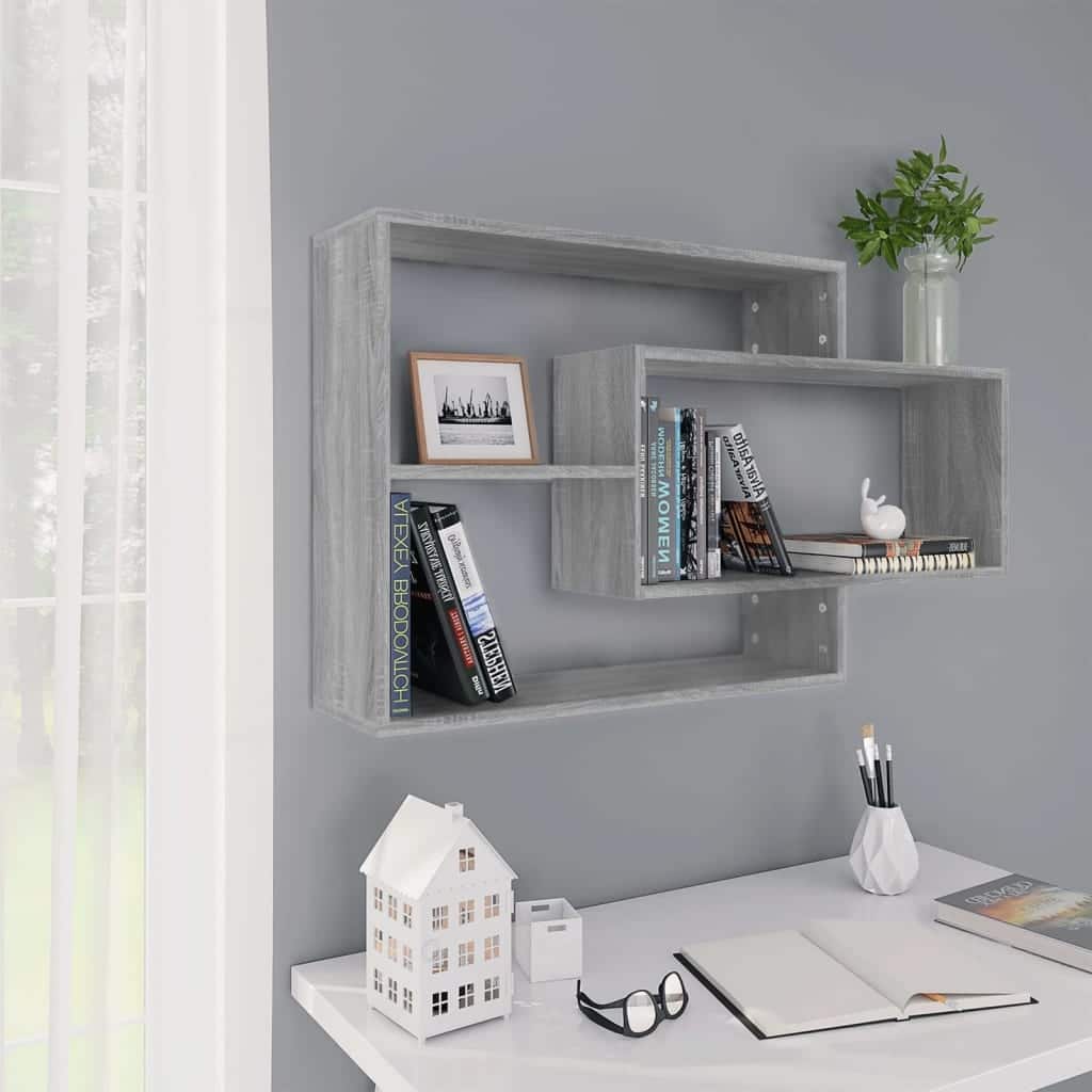 vidaXL Wall Shelves Floating Display Storage Rack for Hallway Engineered Wood - 7.9 x 40.9 x 23.0 in