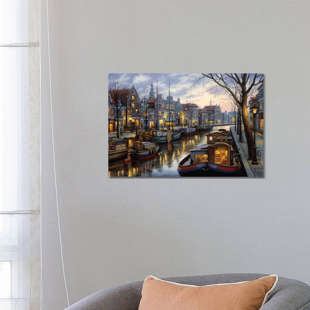 iCanvas "Canal Life" by Evgeny Lushpin Canvas Print