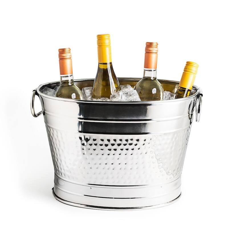 Sol Living Stainless Steel Beverage Tub for Parties Ice Bucket