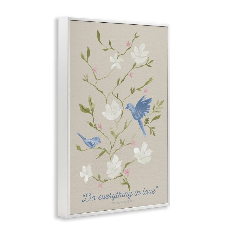 Stupell Floral Do Everything In Love Framed Giclee Art Design By Lucille Price