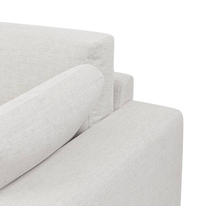 Poly & Bark Malaga Sectional Sofa in Mist Grey