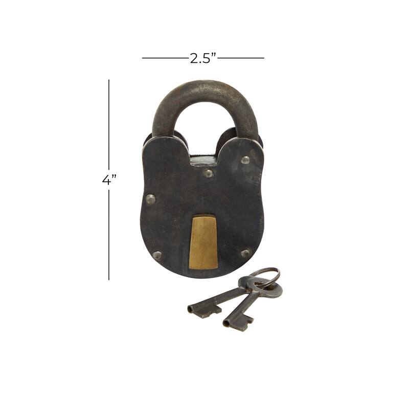 Bronze Metal Lock And Key