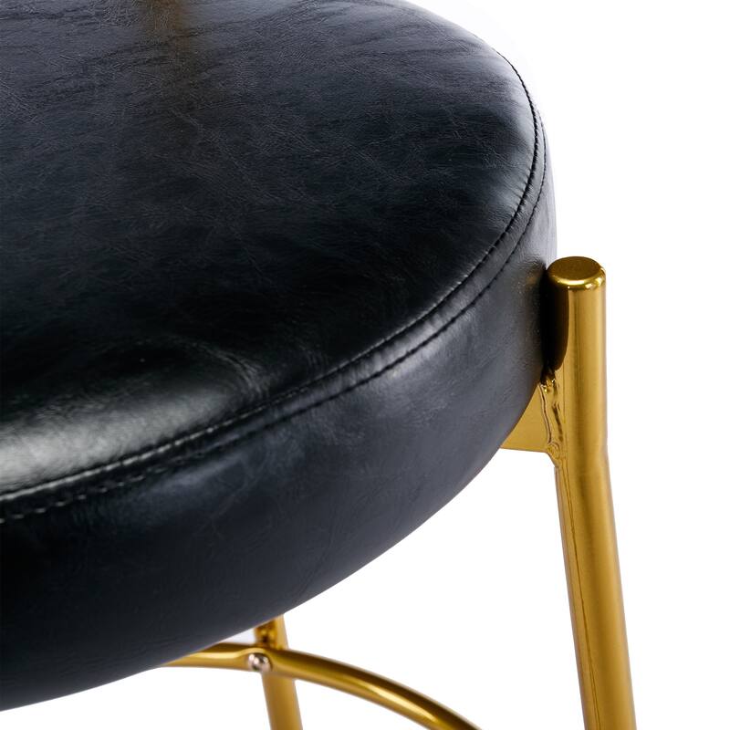 Counter Height Bar Stools Set of 2 Modern Armless Chairs