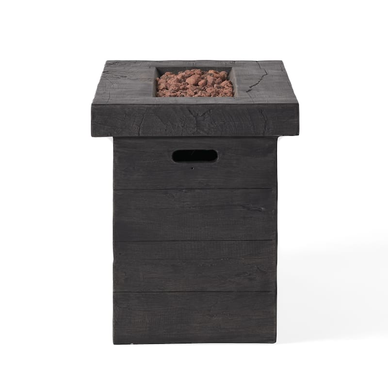 Custer Outdoor 50,000 BTU Lightweight Concrete Fire Pit Table by Christopher Knight Home