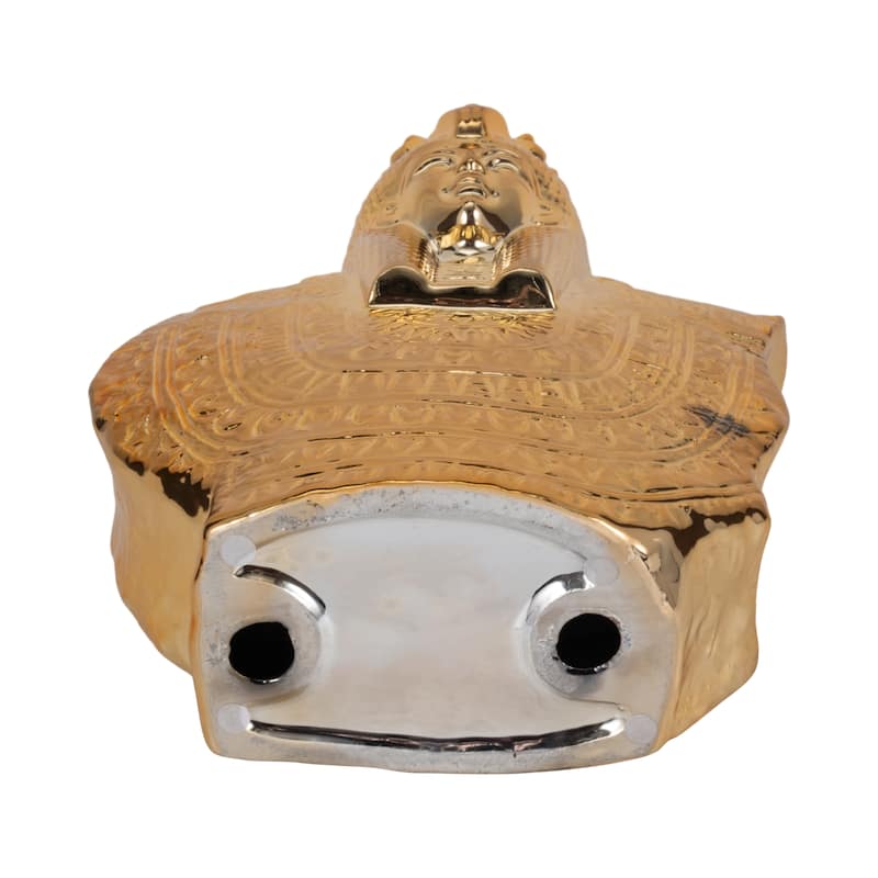 Ceramic 14" Table Top Sculpture, Gold - 11.25" x 6" x 14"