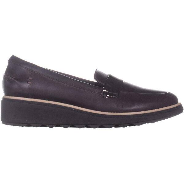 clarks burgundy loafers
