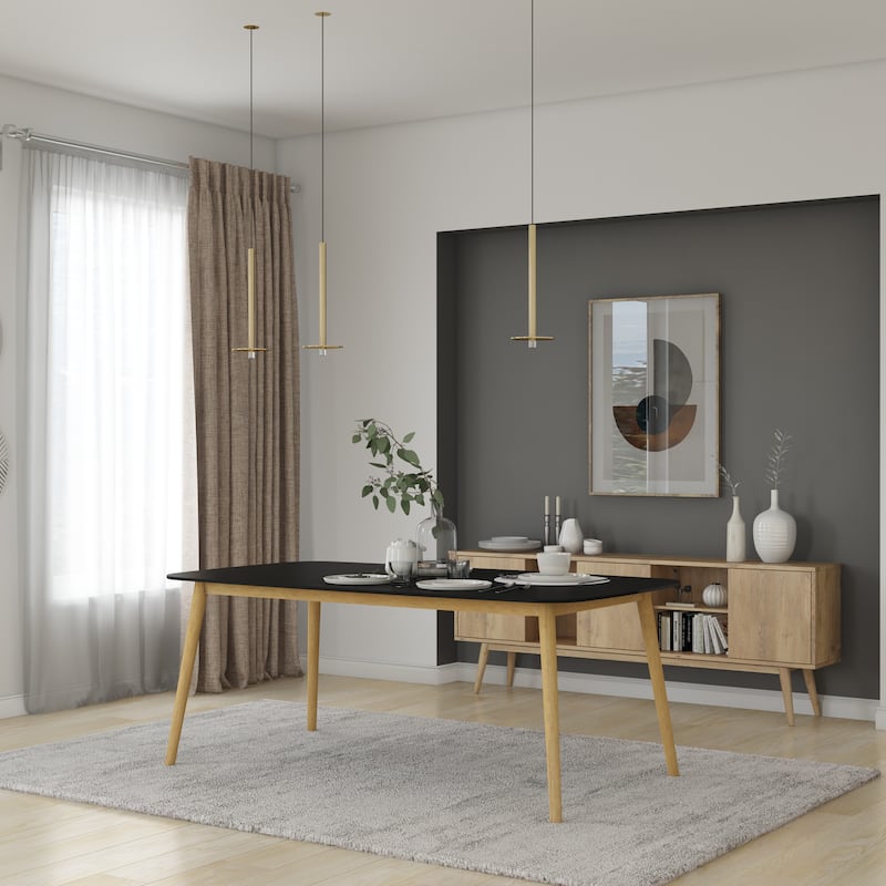 Midtown Concept Petri Indoor Black or White Dining Set