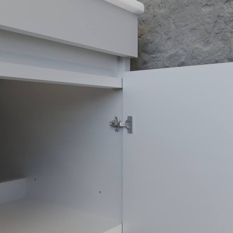 24" Freestanding Storage Bathroom Vanity with Sink for Small Space