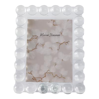 Crystal Decorative Photo Frame with Glam Spherical Border Design