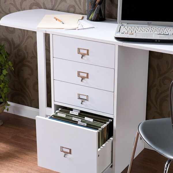 Harper Blvd London White Fold Out Organizer and Craft Desk