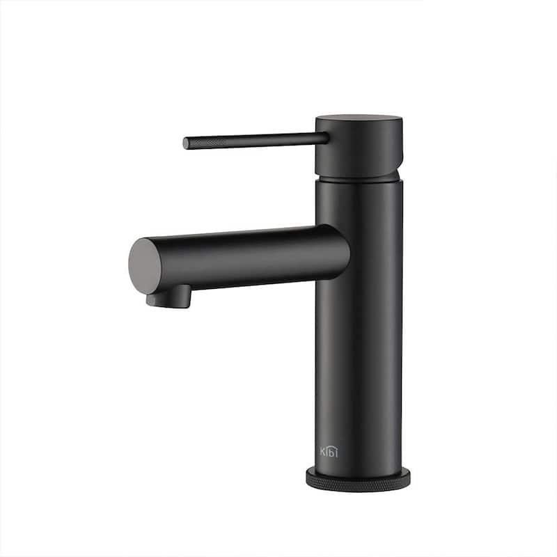 Luxury Single Hole Bathroom Faucet - Matte Black