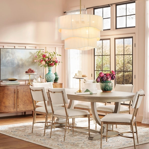 Fabric chandelier outlet