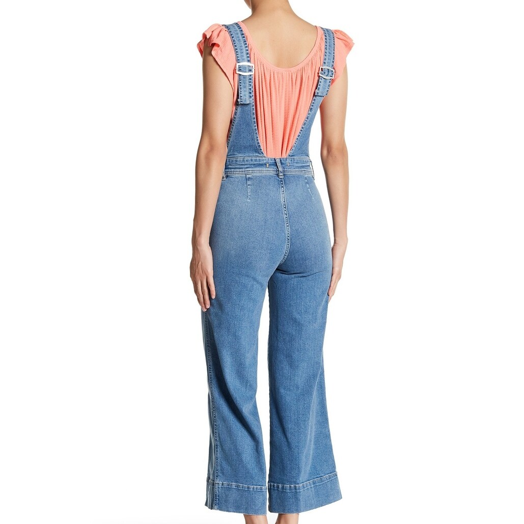 free people wide leg overalls