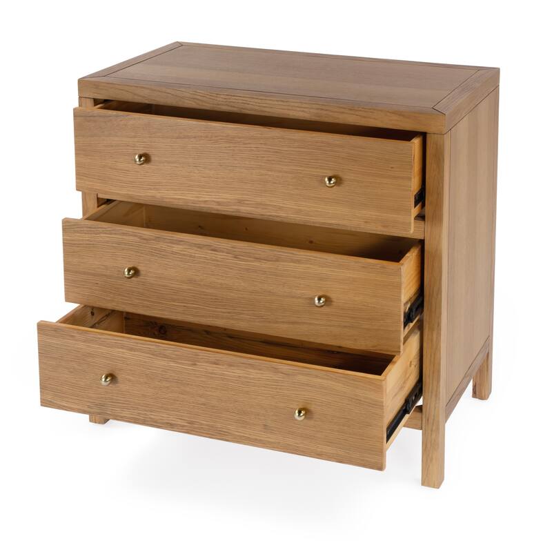 Nora 3-Drawer Wood Dresser
