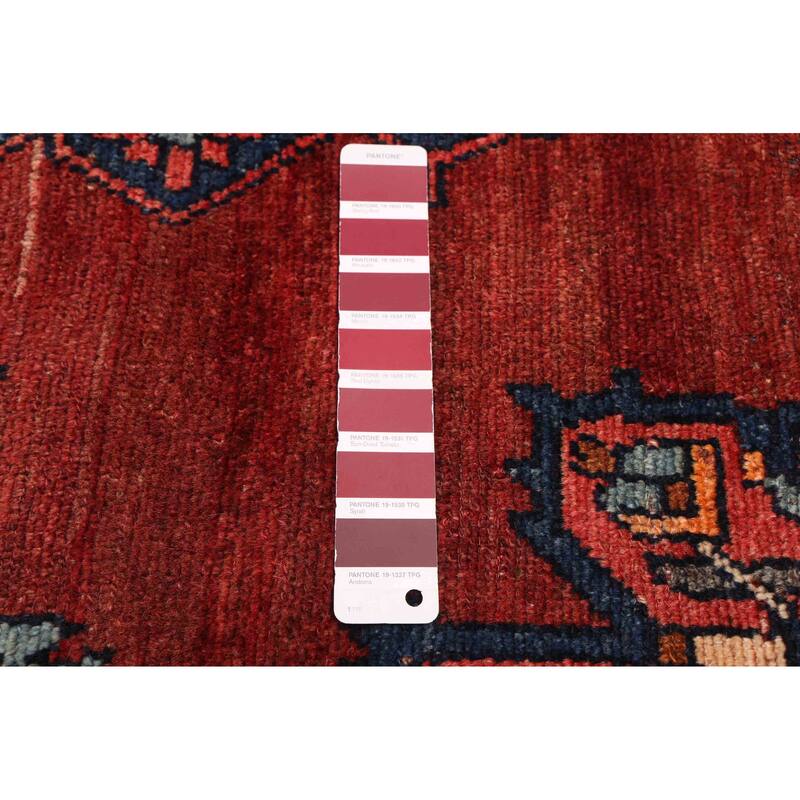 ECARPETGALLERY Hand-knotted Konya Anatolian Dark Red Wool Rug - 4'0 x 7'8