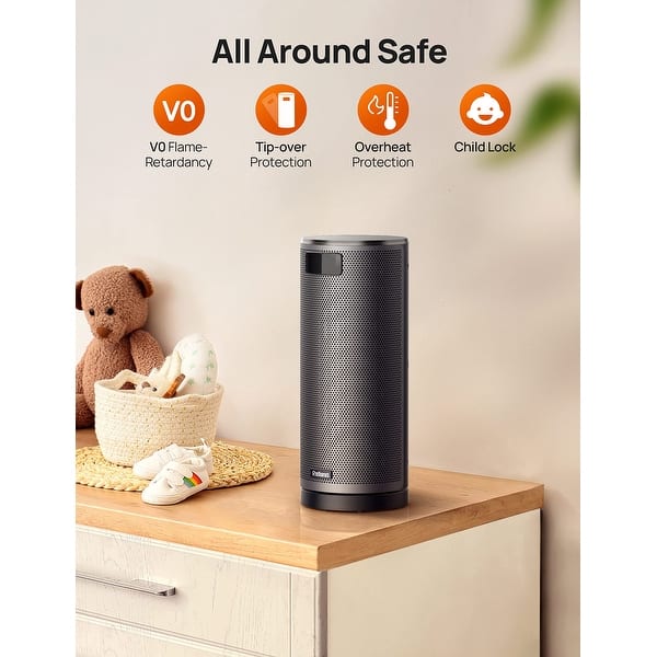 1500W Fast Heating Portable Electric PTC Ceramic Heaters with ETL