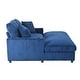 preview thumbnail 34 of 71, GDFStudio - Polyester 50.9" Loveseat Chaise Lounge Chair with Cup Holders