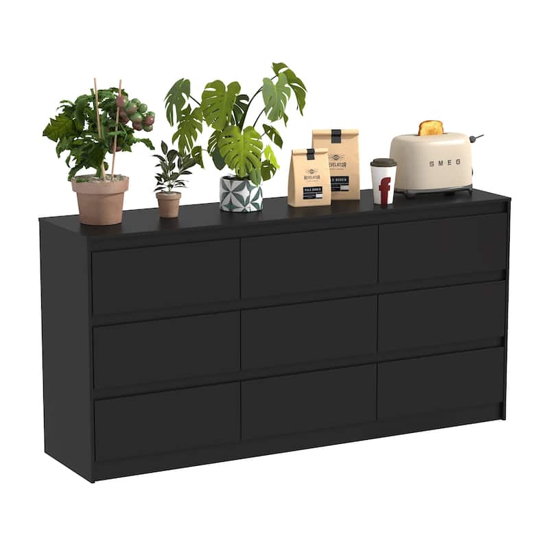 9-Drawer Storage Dresser for Bedroom and Living Room - Two Color Options