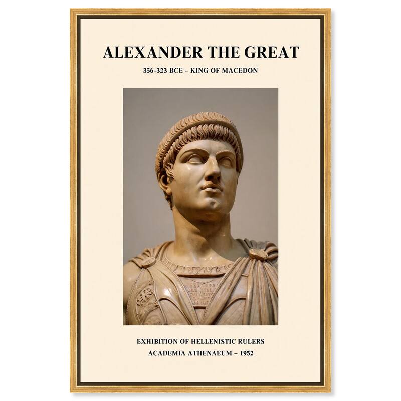Alexander the Great Canvas by Art Remedy - Gold - 30" x 45"