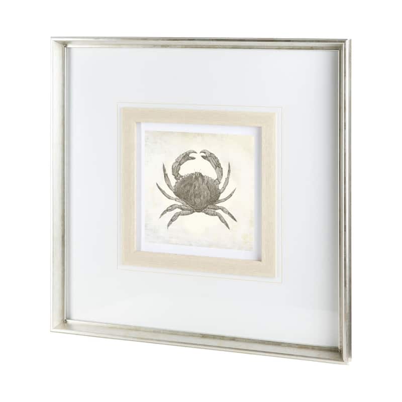 Vintage Crab Framed Art Print