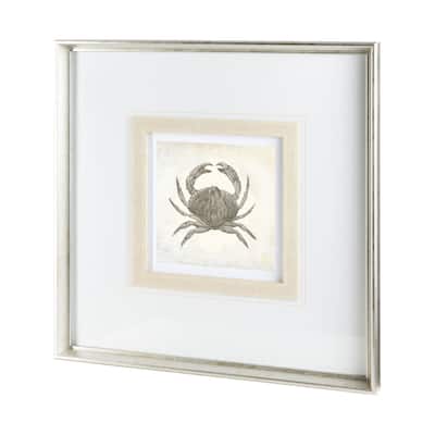 Vintage Crab Framed Art Print