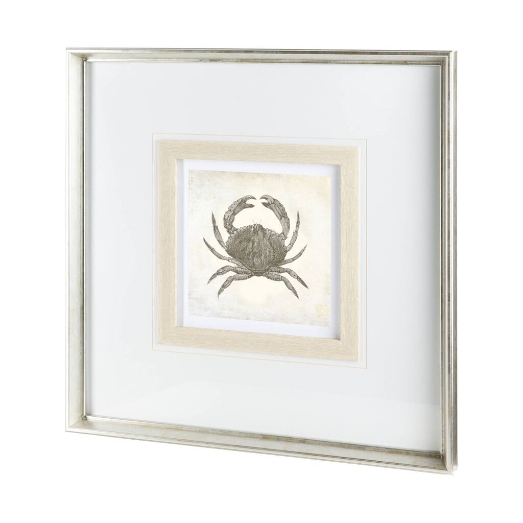 Vintage Crab Framed Art Print