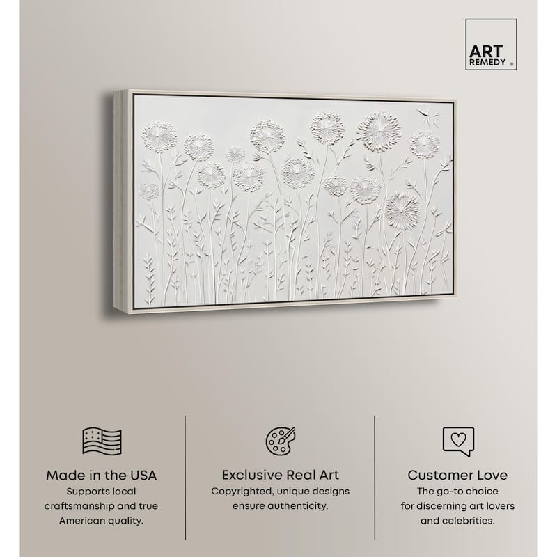 Floral Lace II Canvas by Art Remedy
