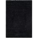 preview thumbnail 94 of 197, SAFAVIEH Laguna Shag Verdiana Solid Color 2-inch Thick Rug. 5'3" Square - Black - Square