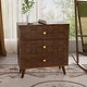 preview thumbnail 14 of 15, COSIEST Mid-Century Honeycomb 4 Legs Nightstands with Drawers 3-drawer