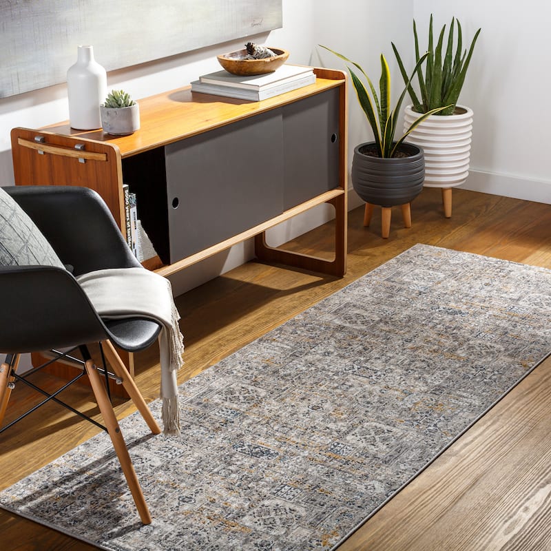 Artistic Weavers Entrancement Traditional Area Rug - 2' 7" x 7' 3" - Camel