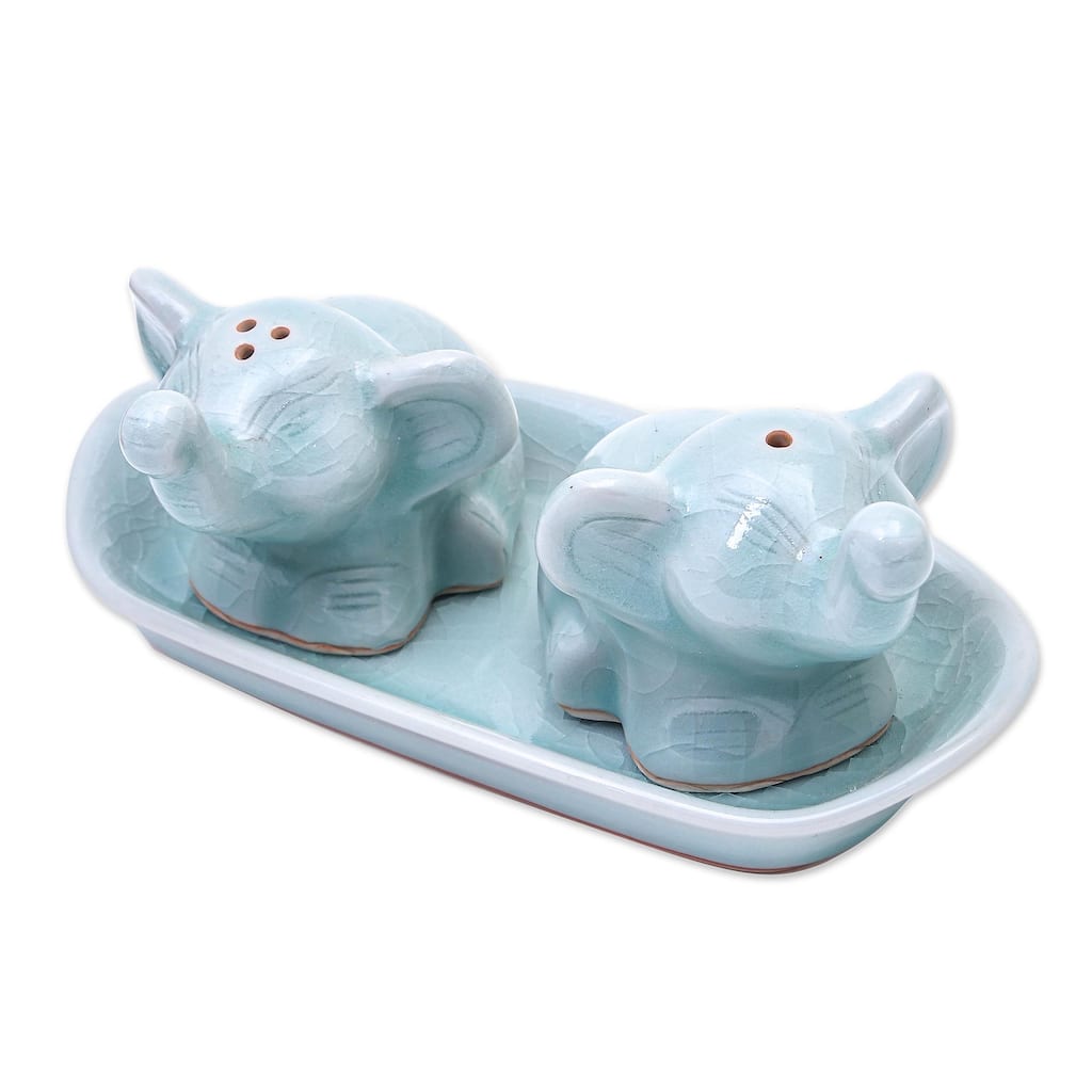 Novica Handmade Ceramic Salt Pepper Set (3 Pieces)
