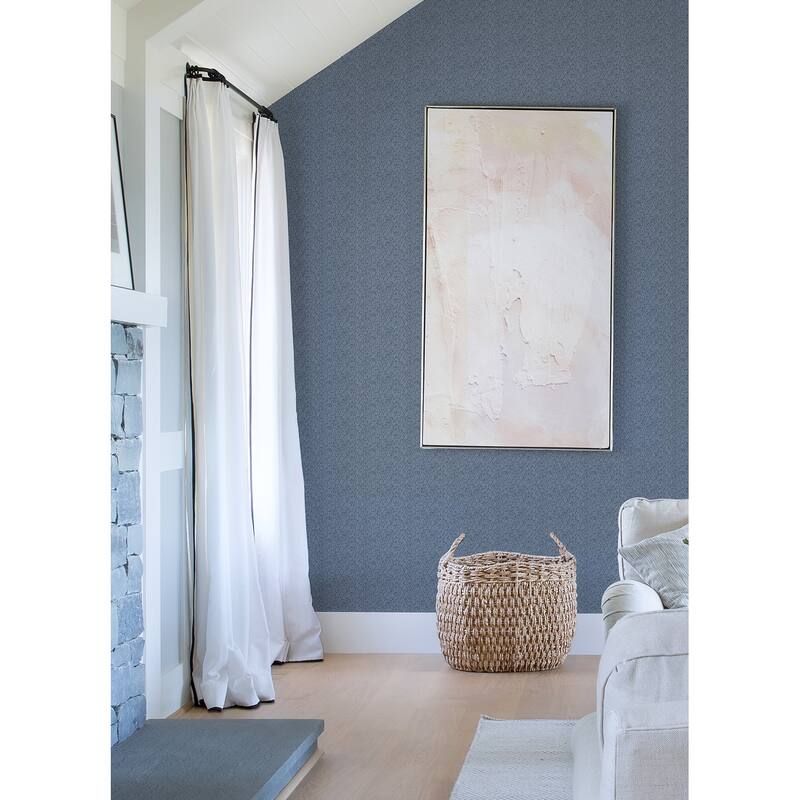 A-Street Prints Mackintosh Indigo Textural Wallpaper