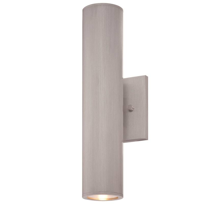 The Great Outdoors 2 Light 14.5" Height LED Outdoor Wall Sconce - Brushed Aluminum