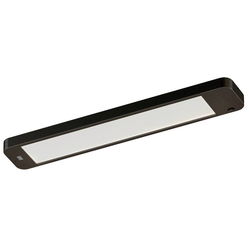 Instalux 16-in Linkable LED Bronze Motion Under Cabinet Strip Light - 16-in W x 0.75-in H x 2.75-in D - Bronze - 16-in W x 0.75-in H x 2.75-in D