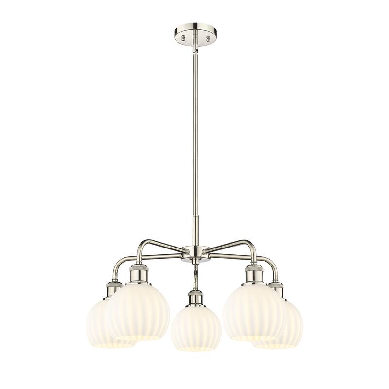 Innovations Lighting 516-5C-14-24-White Venetian-Indoor Chandelier