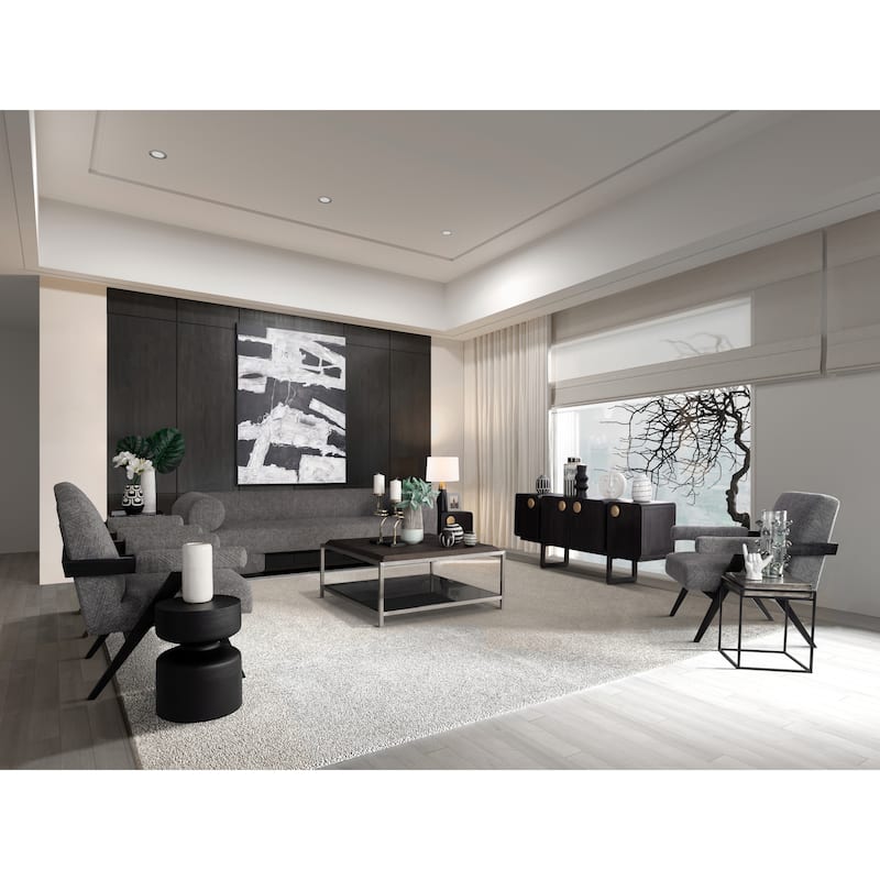 Sagebrook Home Set of 3 Decorative Orbs Contemporary Black and White