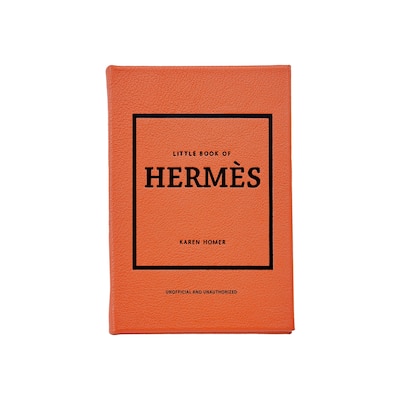 Graphic Image Little Book of Hermes Coffee Table Book, Leather, Orange