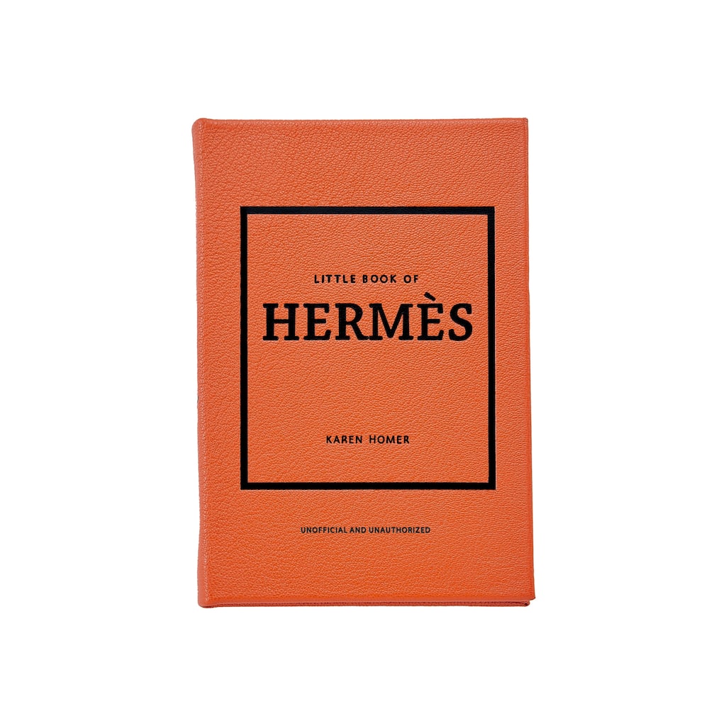 Graphic Image Little Book of Hermes Coffee Table Book, Leather, Orange