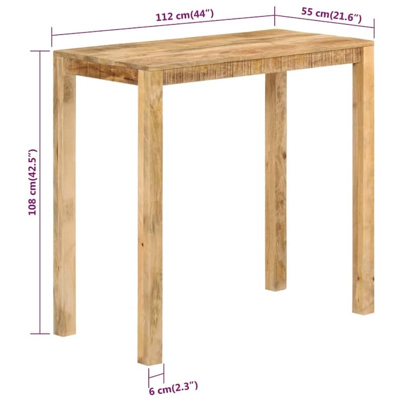 vidaXL Console Table Wooden Entryway Side Table for Living Room Solid Wood