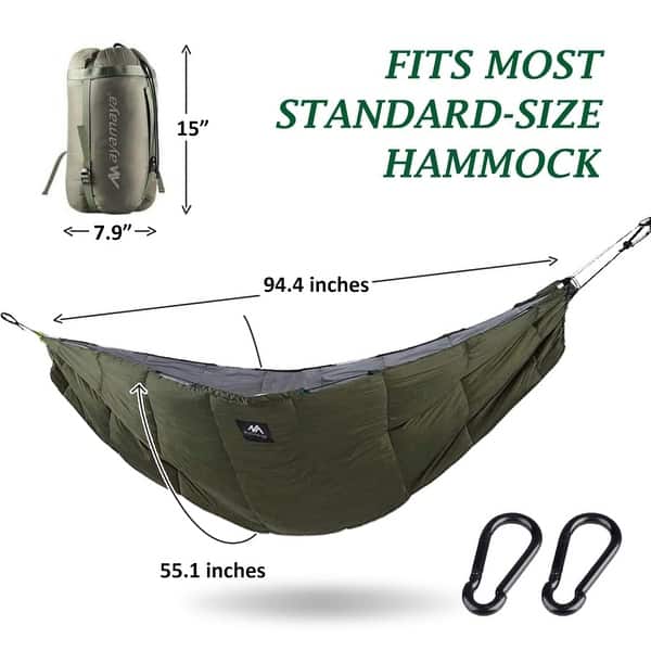 Single & Double Hammock Underquilt Full Length Under Quilts for ...
