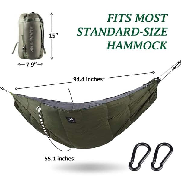 Single & Double Hammock Underquilt Full Length Under Quilts for