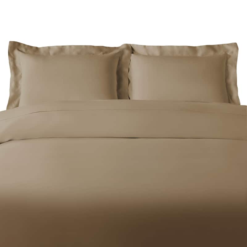 Superior 300 Thread Count Rayon From Bamboo Solid Duvet Cover Set