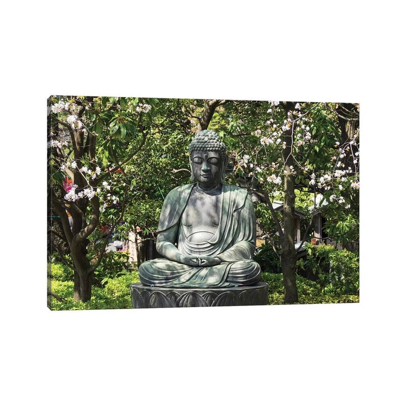 iCanvas "Small Buddha Statue At Senso-Ji Temple, Tokyo, Japan" by Panoramic Images Canvas Print