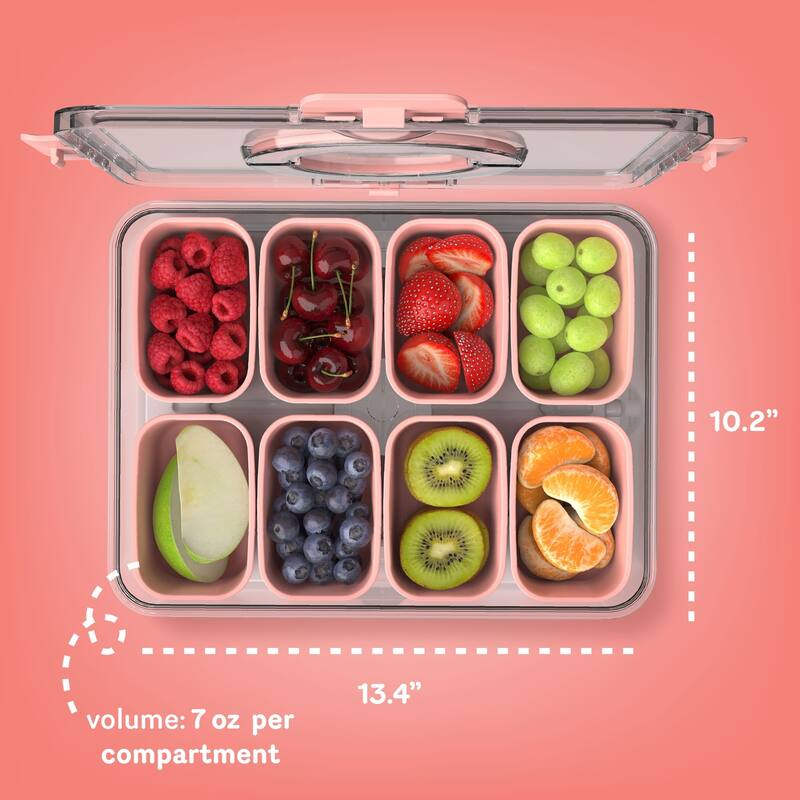 COOK WITH COLOR Snackle Box for Kids Lunch Box and Snack Container