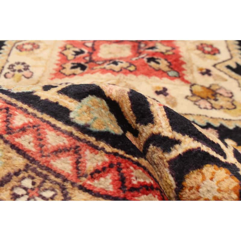 ECARPETGALLERY Hand-knotted Anadol Black Wool Rug - 4'6 x 7'0