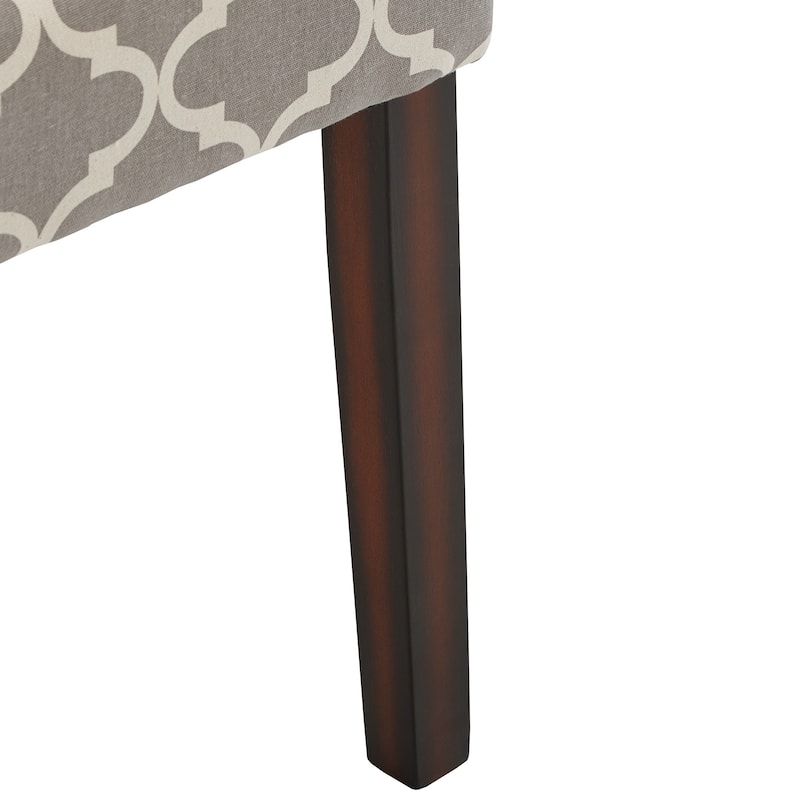 Catherine Moroccan Pattern Fabric Parsons Dining Chair (Set of 2) by iNSPIRE Q Bold