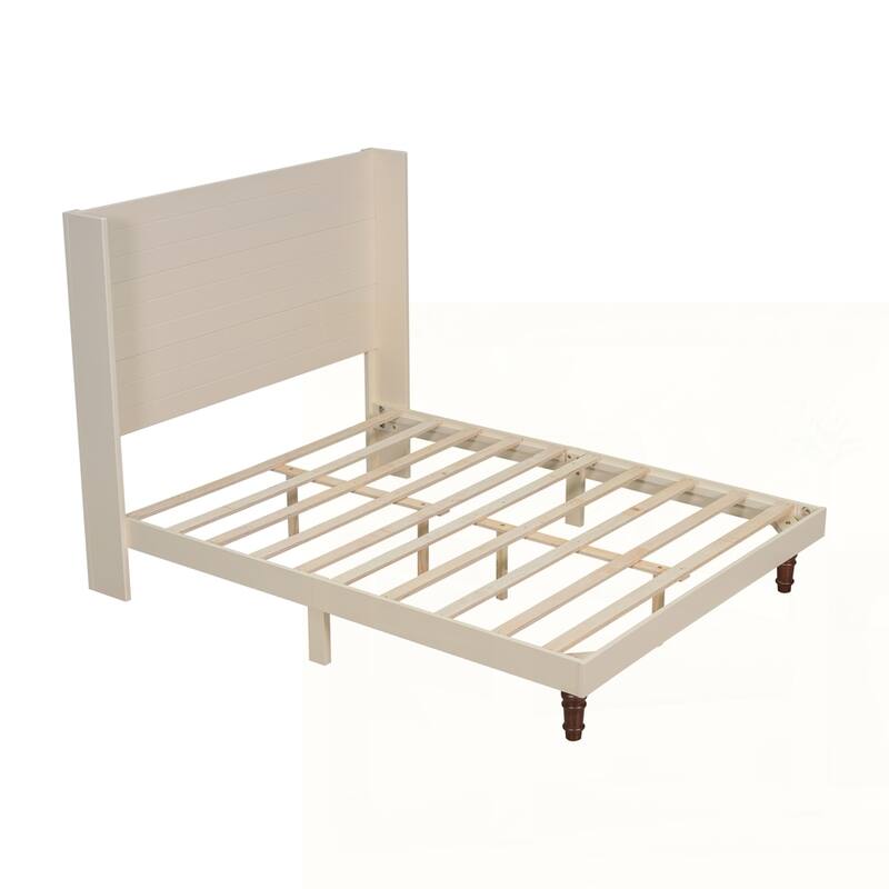 54 "High Headboard Wood Platform Bed Frame
