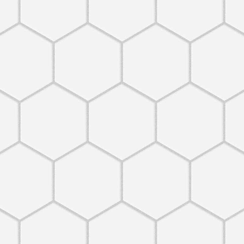 Merola Tile Metro Super Hex Series Matte White 10" x 11-1/2" Porcelain Mosaic Tile