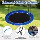 preview thumbnail 4 of 4, 40" Tree Swing with Adjustable Multi-Strand Hanging Ropes for Tree - Black&Blue
